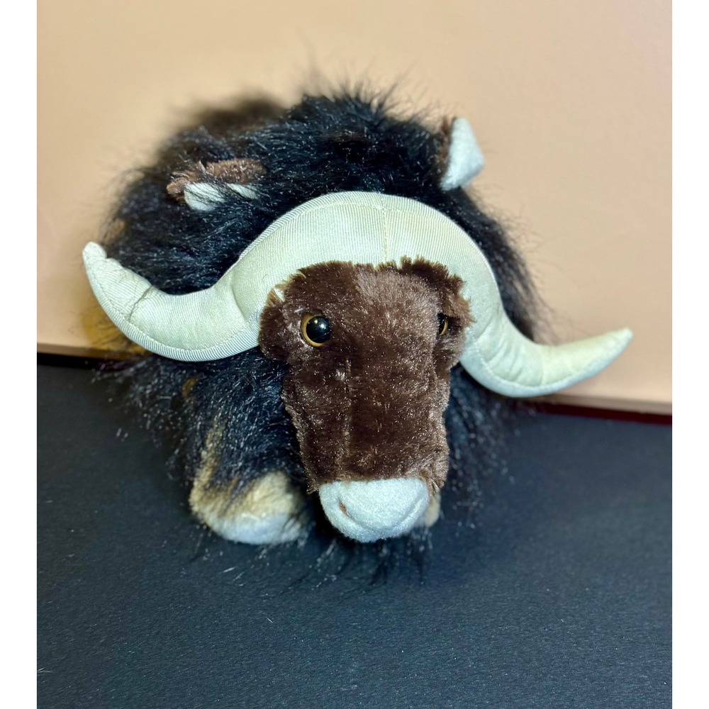 Adventure Planet Musk Ox Plush Stuffed Animal AP-MOX14 Brown Black 14 Inch
